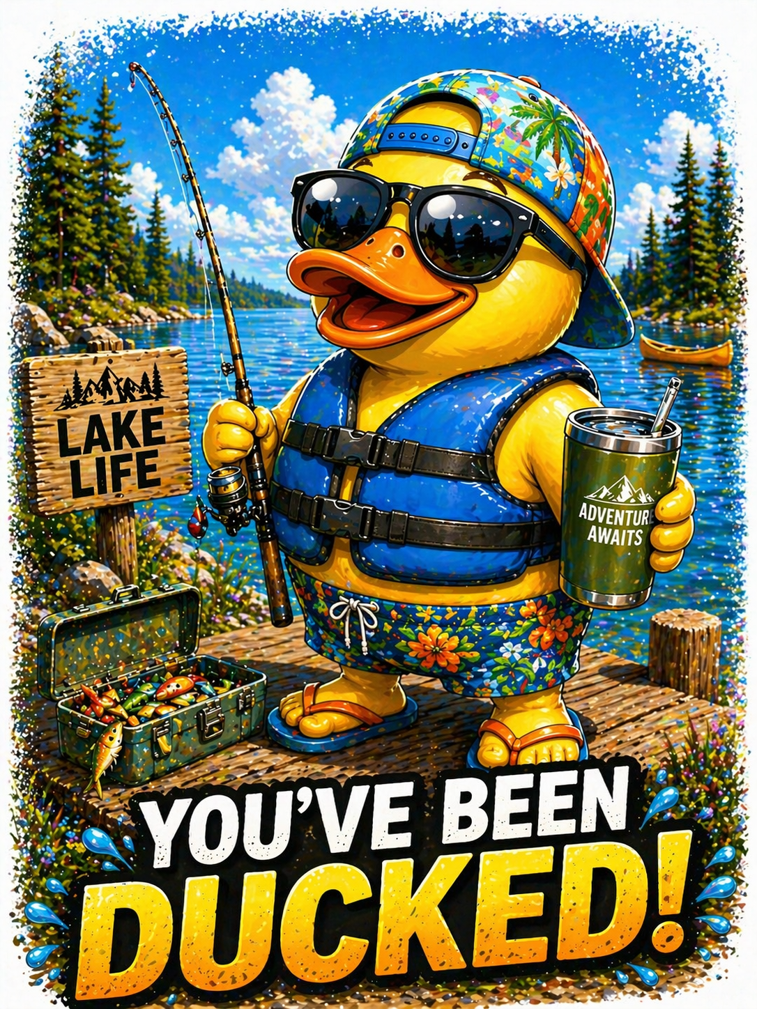 Lake duck - guy