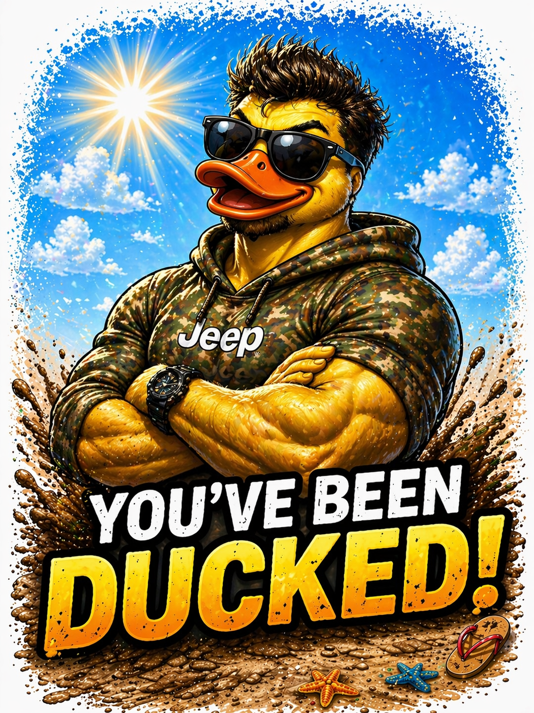 Tough duck - guy