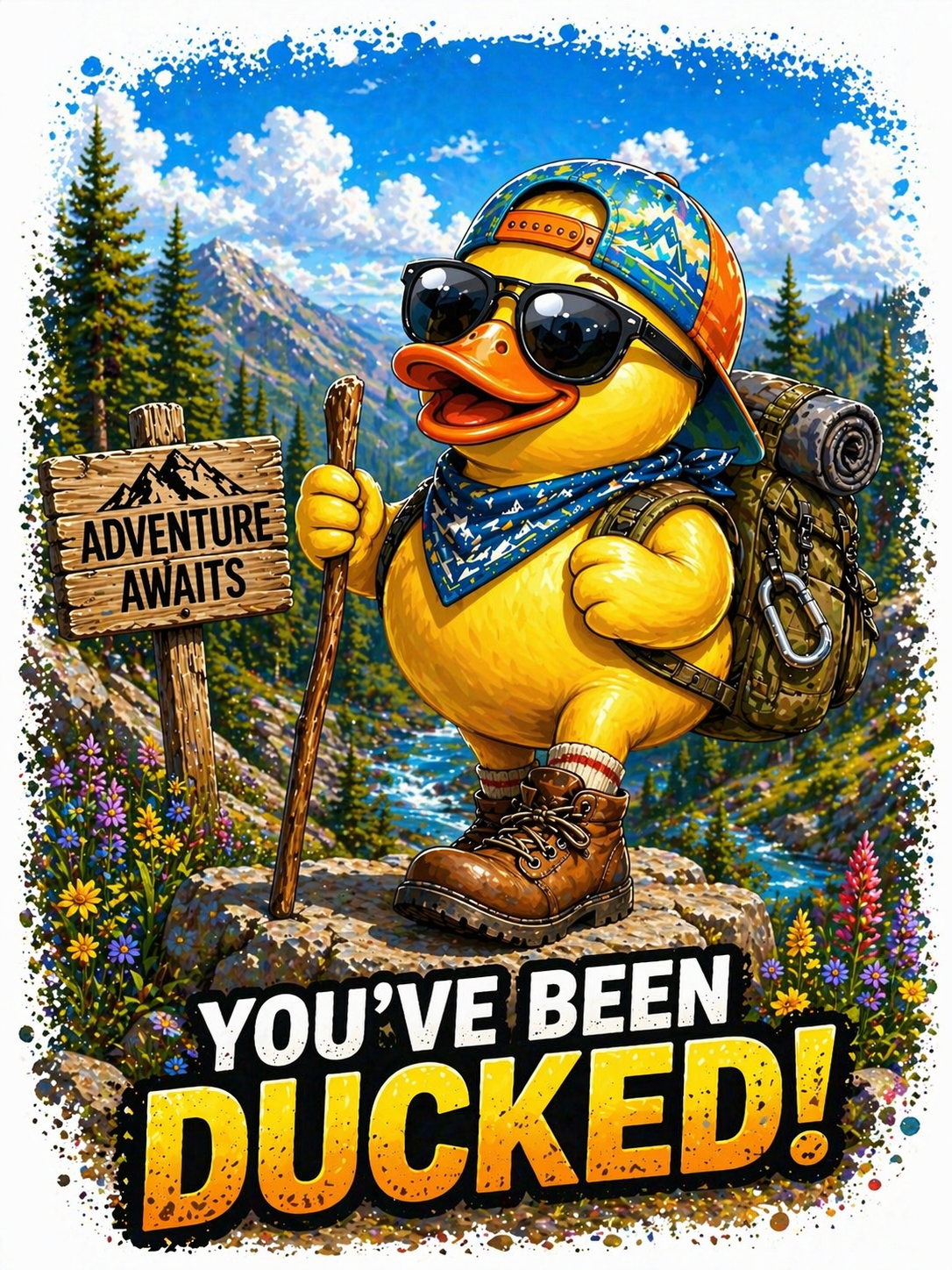 Hiker duck - guy