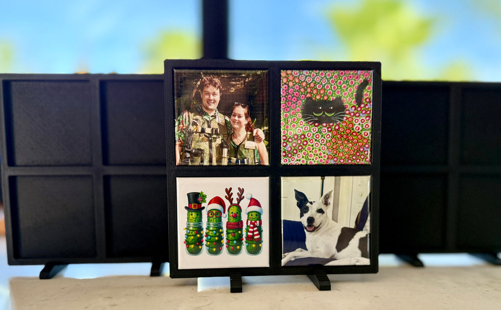 Free-standing Frame with 4- 2"x2" magnets