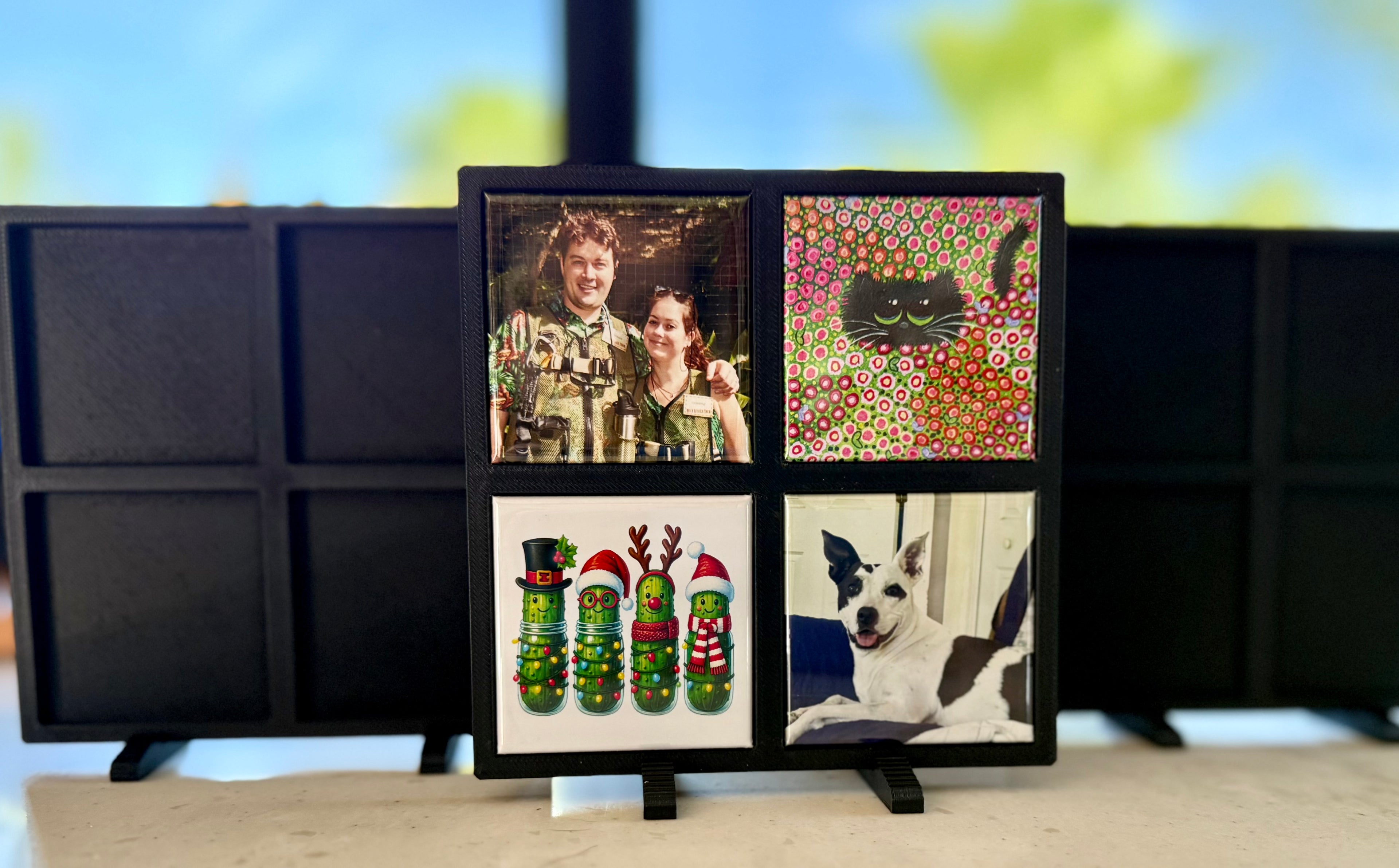 Free-standing Frame with 4- 2"x2" magnets