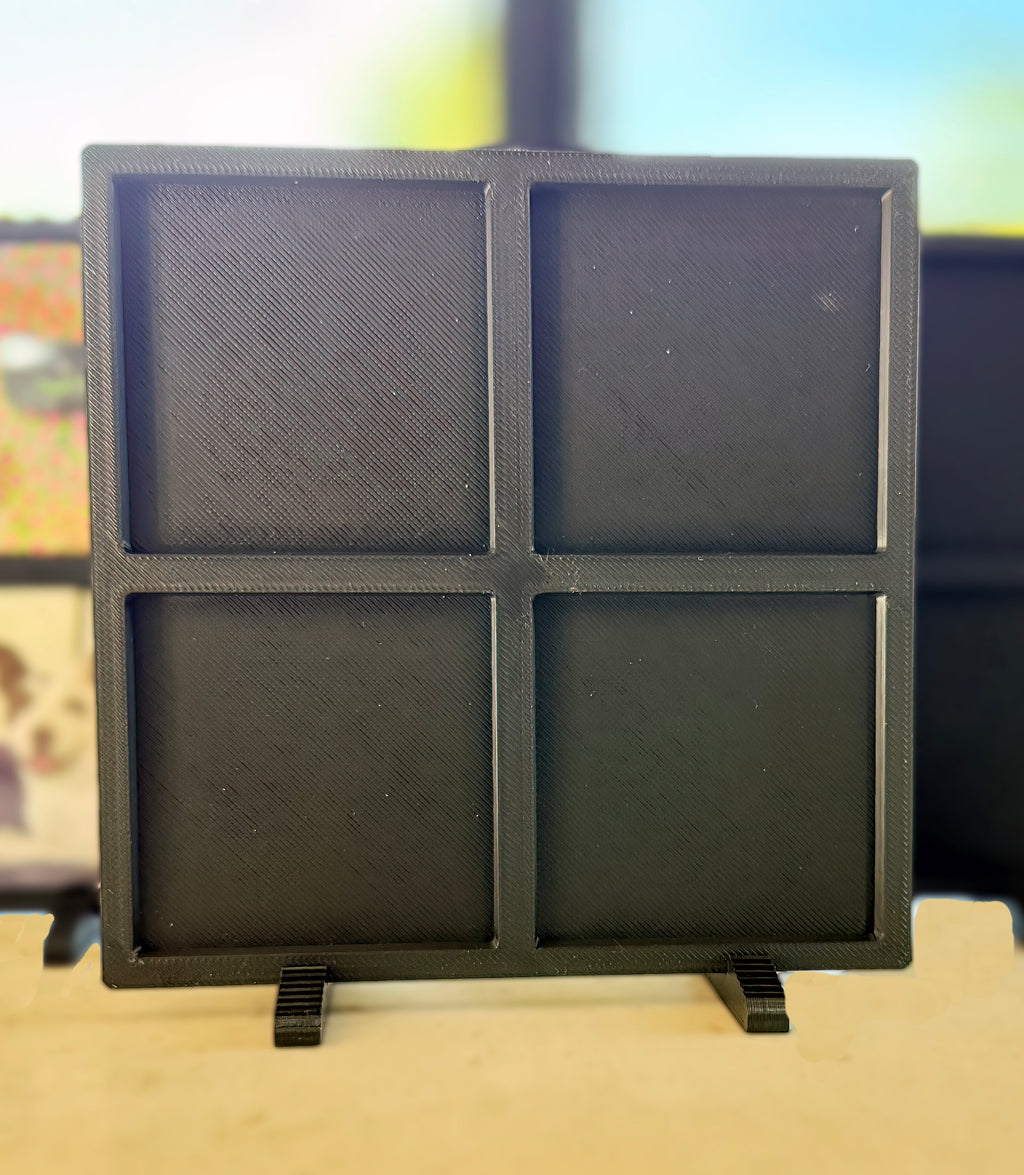 Free-standing Frame with 4- 2"x2" magnets