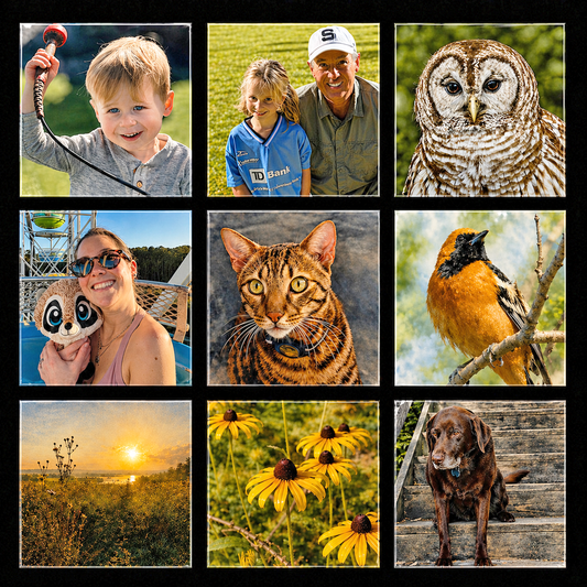 Square Custom Photo Magnet Set – 2"x2", 9 Pieces
